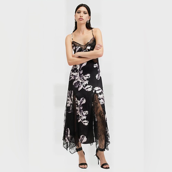 NWT $429 AllSaints Jasmine Floral Print Dress - Picture 8 of 13